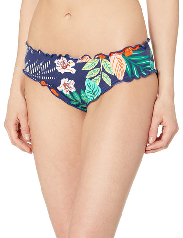Hobie Women's Standard Ruffle Hipster Pant Bikini Bottom, Multi, S Hobie