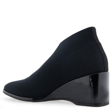 Women's Aerosoles ANINI Ankle Boot Wedge, Black Elastic, Size 9.5M