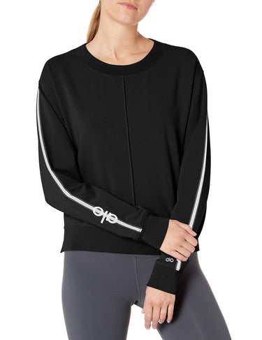 Alo Yoga Women's Propel Pullover, Black, Size XS Alo