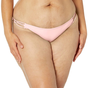 Volcom Women's Bikini Bottoms- Hipster Fit, Full Coverage,Sun Protection,Pink, S Volcom
