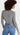 Madewell Wrap Thong Bodysuit Heather Smoke MD Madewell