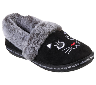 Skechers Women's Too Cozy-Meow Pajamas Slipper, Black, Size 7.5