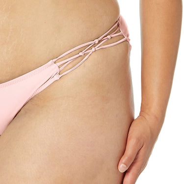 Volcom Women's Bikini Bottoms- Hipster Fit, Full Coverage,Sun Protection,Pink, S Volcom