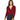 Free People Turnt Bodysuit Women V-Neckline Long Sleeves Bodysuit Very Berry MD Free People