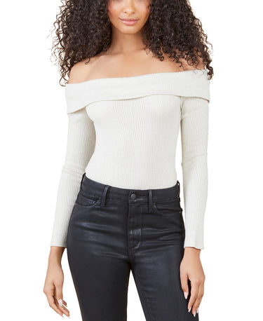 oulder Bodysuit, Champagne, XX-S BCBGeneration