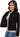 Liverpool Women's Classic Button Front Jacket in Powerflex Knit Denim, Black, L Liverpool