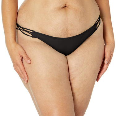 Volcom Women's Bikini Bottoms- Hipster Fit, Full Coverage, Black,S Volcom