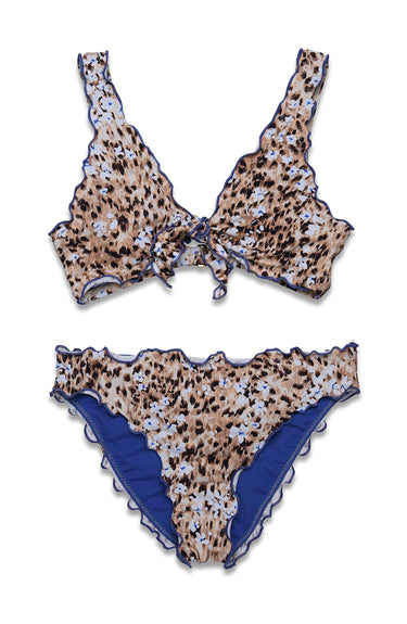 Hobie Girls' Big Bralette Top and Hipster Bikini Bottom Swimsuit Set, 14 Hobie