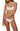 Womens Swim Classic Stripe Surfside Bralette Bikini Top, Vanilla, M