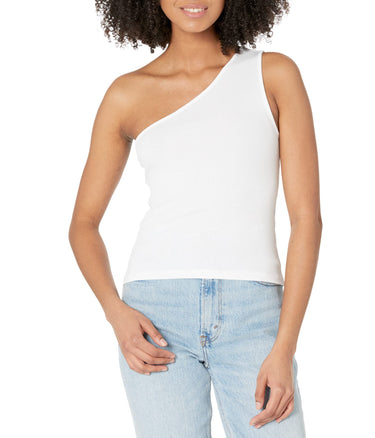 Madewell Brightside Randy One Shoulder Tank Eyelet White XL (Women's 14-16) Madewell