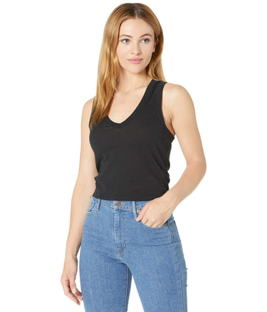 Free People Hailey Baby Tank Black SM (Women's 4-6) Free People