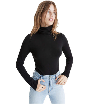 Madewell Turtleneck Bodysuit True Black SM (Women's 2-4) Madewell