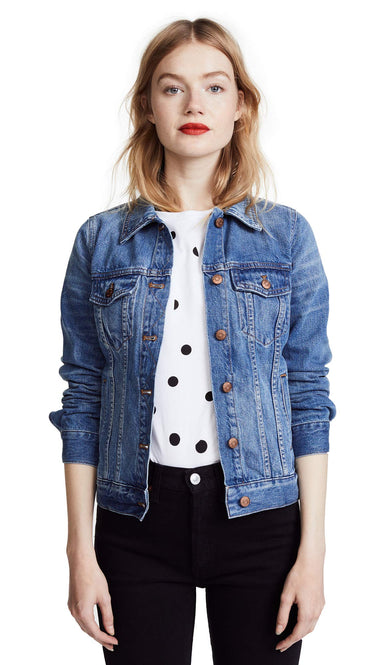 Madewell Women's The Jean Jacket in Pinter Wash, Pinter Wash, Blue, XS Madewell