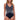 Gottex Women's Standard V Neck Surplice One Piece, Embrace Black, 10 Gottex