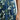 JOA Women's Sleeveless Cowl Neck Wide Leg Casual Jumpsuit, Navy Tropical, L J.O.A.