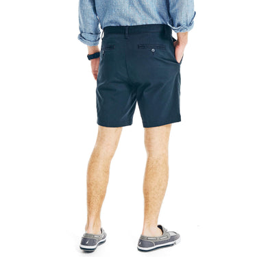 Nautica Men's Classic Fit Flat Front Chino 8.5" Deck Shorts True Navy Size 42W
