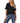 CeCe Short Sleeve Ruffled Knit Top w/Tie Rich Black MD CeCe