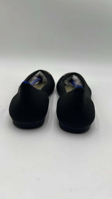 Rothy’s The Flat Limited Edition In Black Gold Toe Embroidery Size 5 Rothy’s