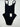 SHAN black scoop-neck one-piece Black Backless swimsuit Womans Size 12 Scoop