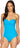 JETS by Jessika Allen Women's Jetset Drape Bandeau One Piece Swimsuit Size 4 Jets by Jessika Allen