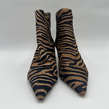 Women’s Alexandre Birman Zebra Print Calf Hair Bootie Size 37 Alexandre Birman