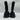 Alexander McQueen Men's Graffiti Ribbed Knit Tread Slick Boots Size 42 Alexander McQueen