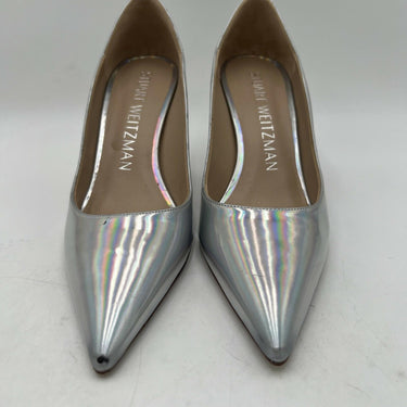 Women’s Stuart Weitzman Stuart 100 Scallop Iridescent Faux Leather Pumps 7.5B Stuart Weitzman