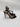 Aquazzura Black Suede Crystal Embellished Open Toe Ruffle Slingback Sandals 37