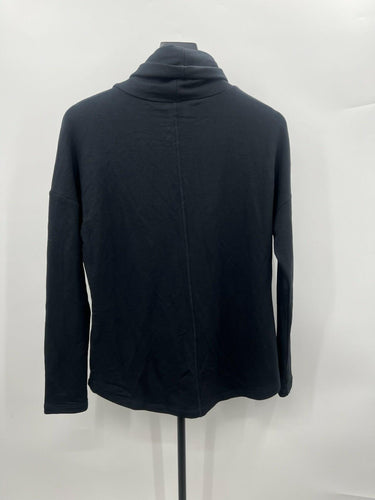 Skechers Sweatshirt Womens S Black Cowl Neck Oversized Pullover Funnel Lounge S