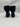 Women’s Moncler Ginette knit-cuff rubber rain boots in black Size 35 Moncler