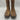 Circle G Inlay & Embroidery Tall Western Boot Honey Leather Women Size 8.5M Circle G