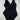 La Blanca Woman’s Island Goddess Twist Mio Black One-Piece Swimsuit Size 10 La Blanca