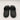 Alexander McQueen Women's black rubber logo embossed slides Size 37 Alexander Mcqueen