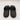 Alexander McQueen Women's black rubber logo embossed slides Size 37 Alexander Mcqueen
