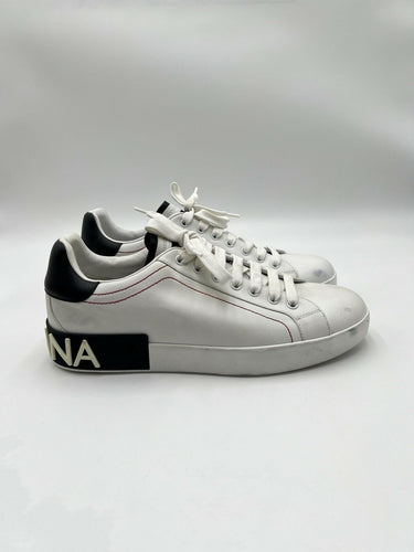 Men’s Dolce & Gabbana Portofino leather sneakers in white Size 7 UK Dolce&Gabbana