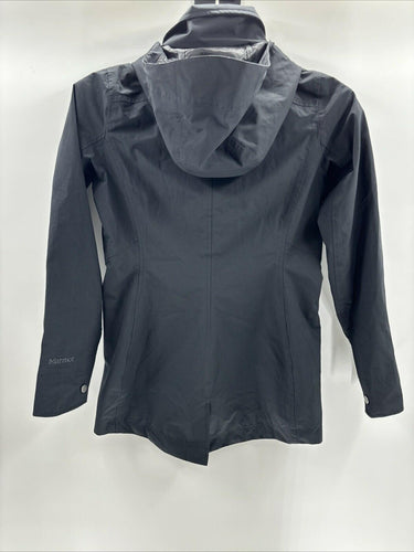 NWT Marmot Womens Lea Waterproof Rain Jacket Black Size XS Marmot