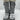 Women’s Moncler Gaia Metallic Quilted Pocket Snow Boots Sliver Nylon Size 37 Moncler