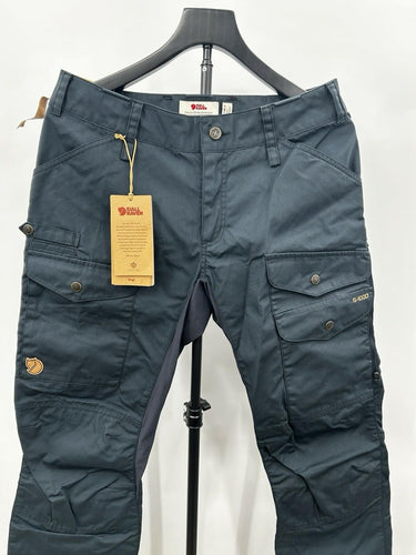 Fjällräven Men’s Pro hiking trousers dark navy blue 1000 Material Size EUR 40