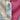 Rip Curl Bikini Bottom Color Block Pink Cream Ribbed Cheeky XL RIP CURL