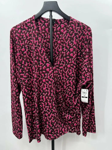 I.n.c Reinvent Knits Top Womens Wrap Blouse Yannie Plus Size V Neck Stretch 3X Inc
