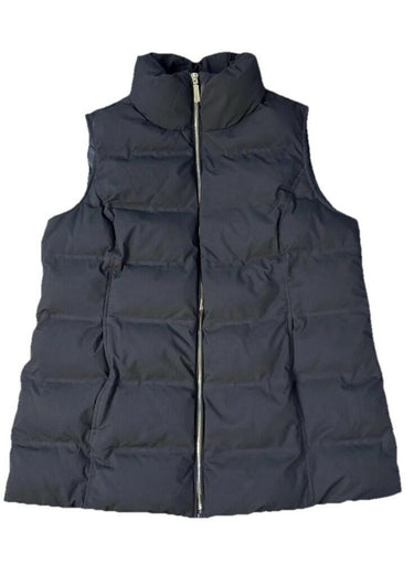 NWT Laundry By Shelli Segal Black Puffer Vest Gold Zipper Pockets Size L Laundry by Shelli Segal