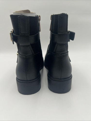 Anne Klein Women's Finna Ankle Lug Sole Moto Booties Black Size 6 M Anne Klein