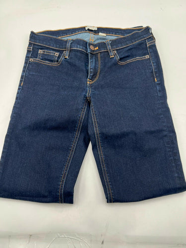 J Crew Stretch Jeans Womens Dark Wash Skinny Straight Mid Rise Denim Size 26x31 J.CREW