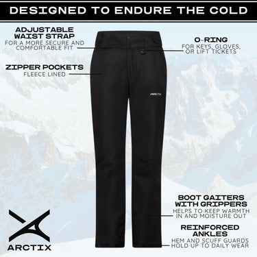Arctix Women's Insulated Snow Pants, Black, XL ARCTIX