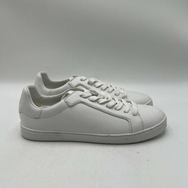Women’s Stuart Weitzman white leather Lace Up Low Top Sneaker Size 9B Stuart Weitzman