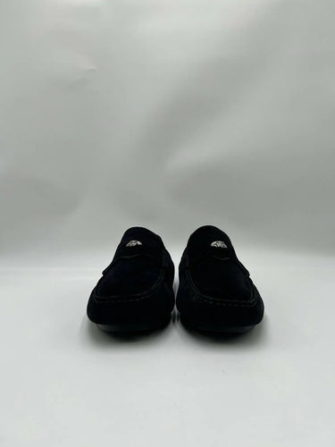 Men’s Versace Medusa driver loafers Black Suede Size 42 Versace