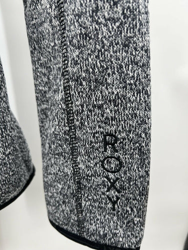 Roxy Heather Gray Hooded Fleece Jacket Size XS