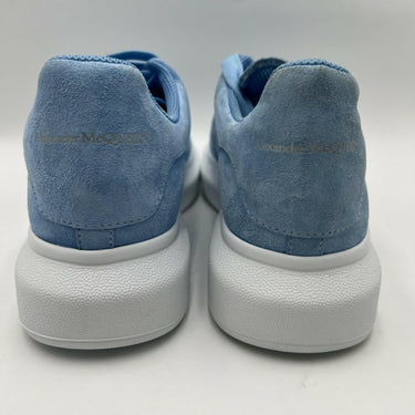 Alexander McQueen Men's 'Oversized' Low-top Sneakers in baby blue suede Size 44