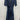 NWT Alex Evenings Navy 3D Floral Rosette Wrap Belted Evening Gown Size 10P Alex Evenings