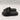 Alexander McQueen Women's black rubber logo embossed slides Size 37 Alexander Mcqueen
